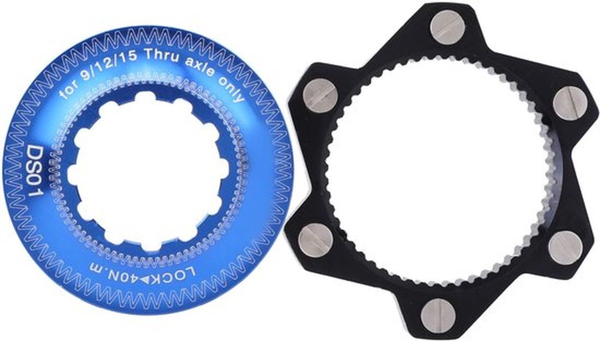 Rotor Adapter Center Lock Hub - 6-Bolt Adapter - Hoogwaardige Aluminium - Rem Onderdelen - Geschikt voor Mountainbikes - Compact Formaat
