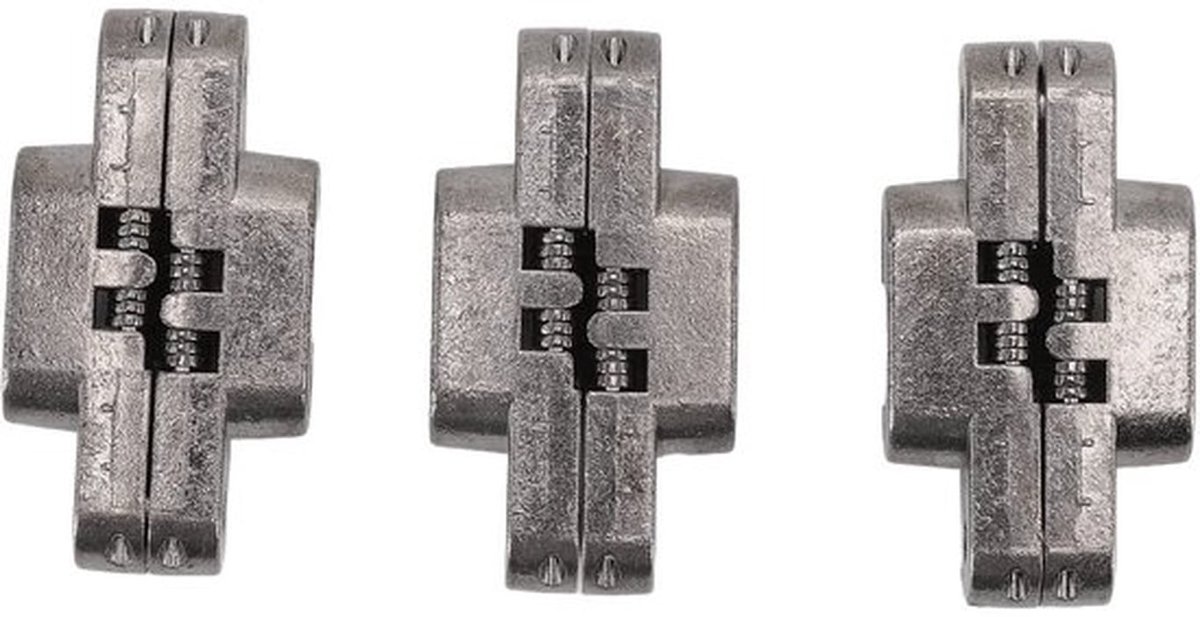 Deurslot 43 Mm Mini - Onzichtbare Scharnieren - Zinklegering - Koudgewalst Staal - 180 Graden - Tot 10 Kg Belastbaar - Scharnier