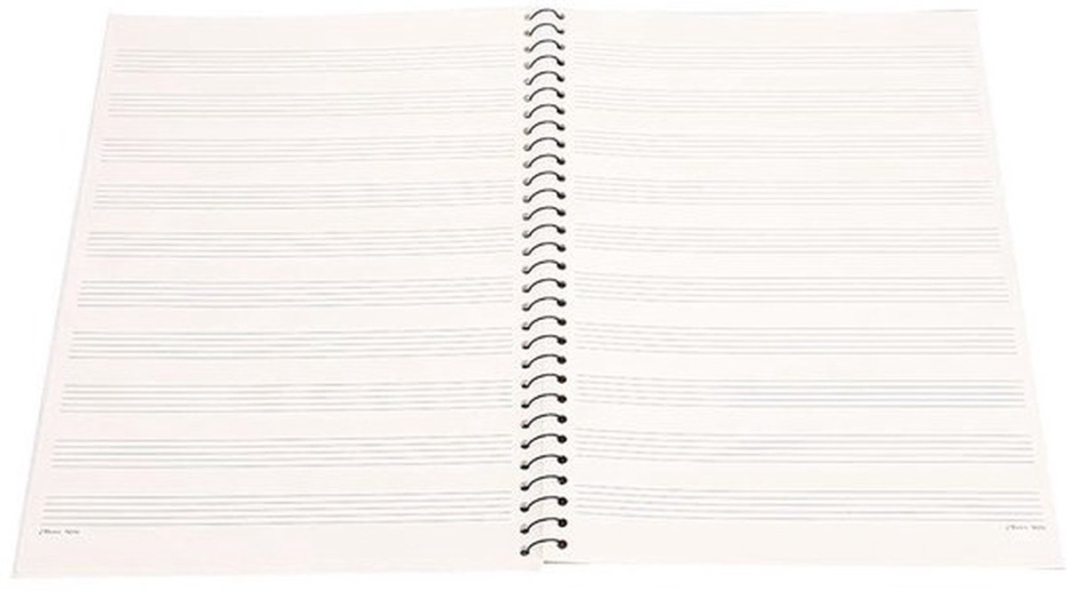 Notenpapier 50 pagina's - Muziekpapier - Schrijfpapier Volwassenen - Notitieboek - Blancoblad - Hoogwaardig Papier