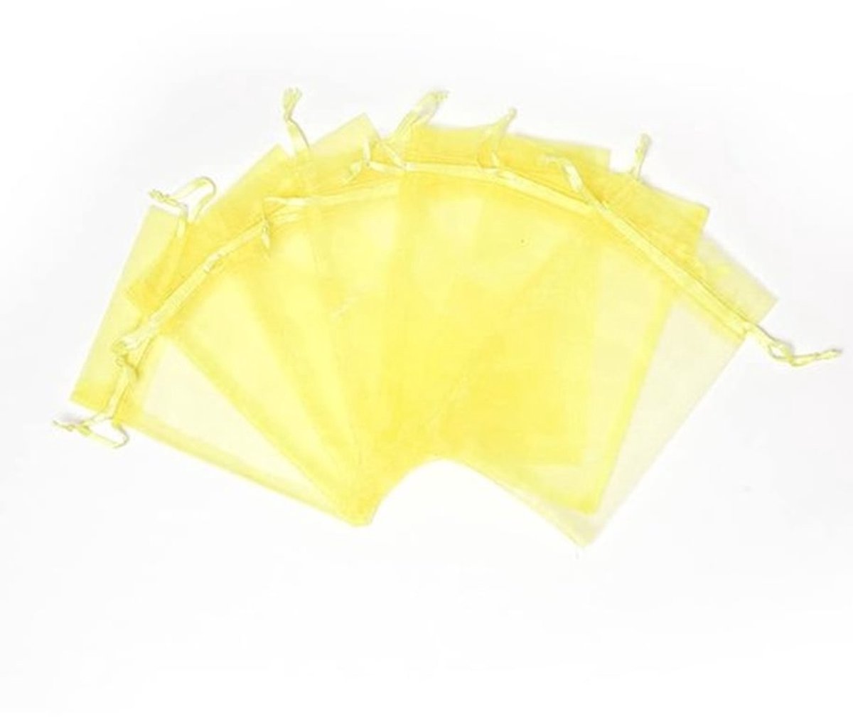 Organza Zakjes 10 x 15 cm - Cadeauzakjes - Snoepzakjes - Sieradenzakjes - Trekkoord - 30 Stuks
