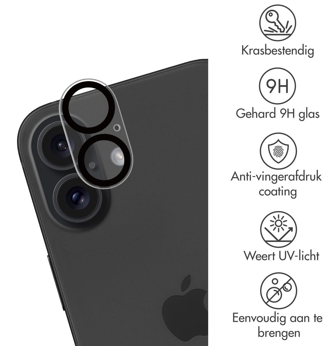 imoshion Camera Lens Protector - Geschikt voor Apple iPhone 17 / 16 Plus / 16 - 2 Pack — cadeau in Cadeau-ideeën - foto 7