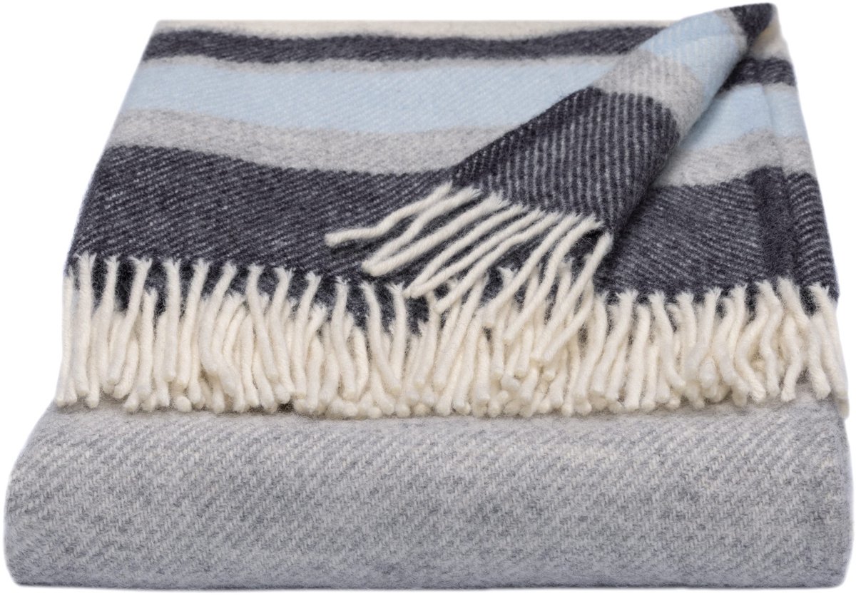 WOOOL Luxury Plaid - ALASKA (Arctic) - 150x183cm