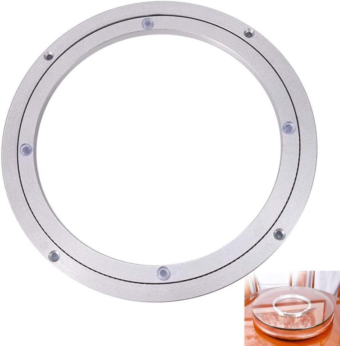 Draaischijf voor pottenbakken - Aluminiumlegering - 25 cm - Draaiplateau met Kogellagers en Antislipvoetjes - Voor Keuken en Woonkamer