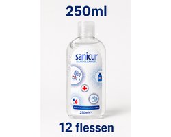 Sanicur handgel desinfectant alcohol 250ml - 12 flessen. Schone handen reinigen