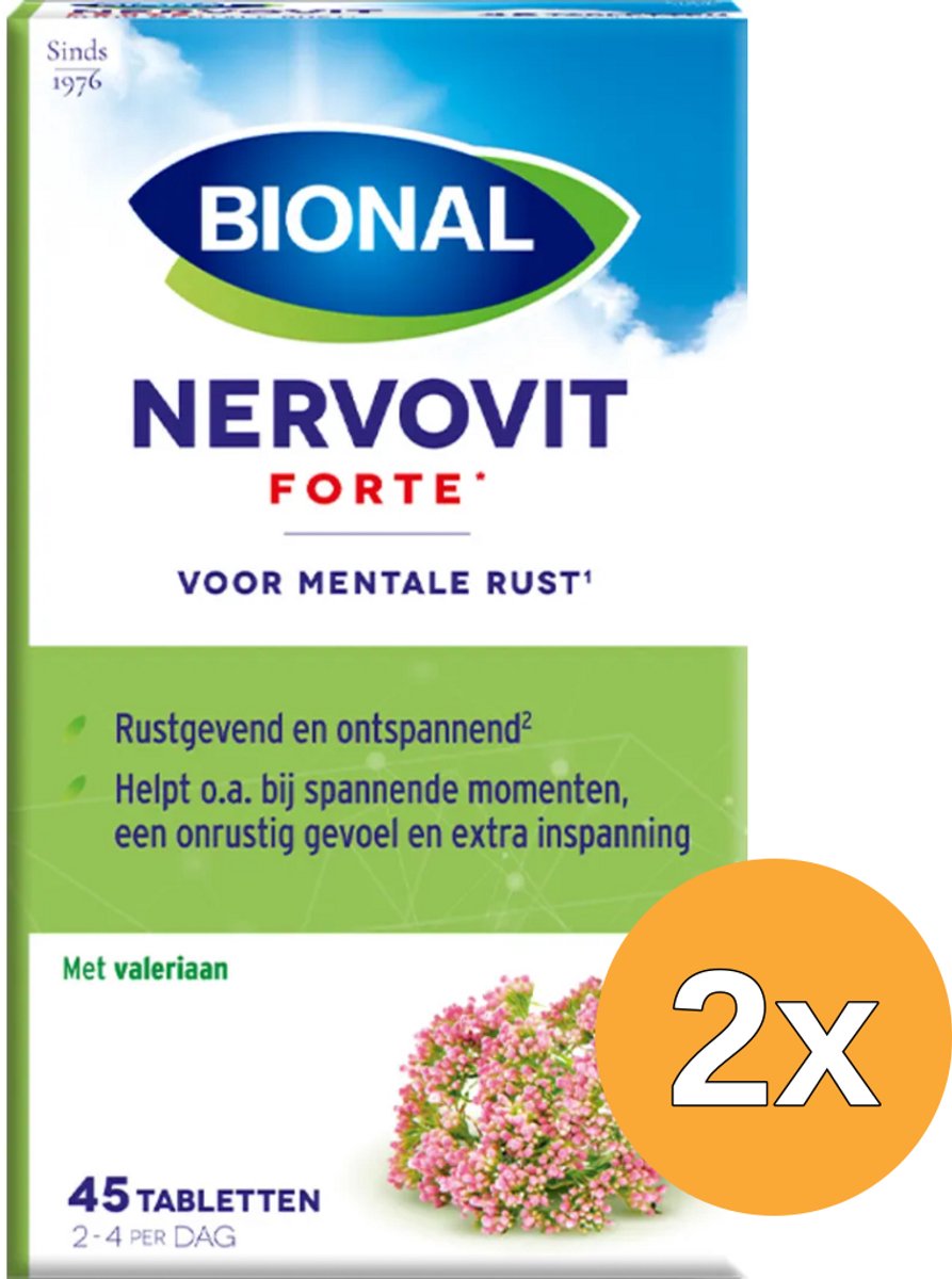 2x Bional Nervovit Forte (45 tabletten)