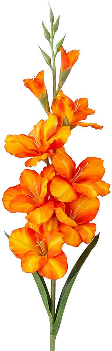 Clayre & Eef Kunstbloem Oranje Kunststof