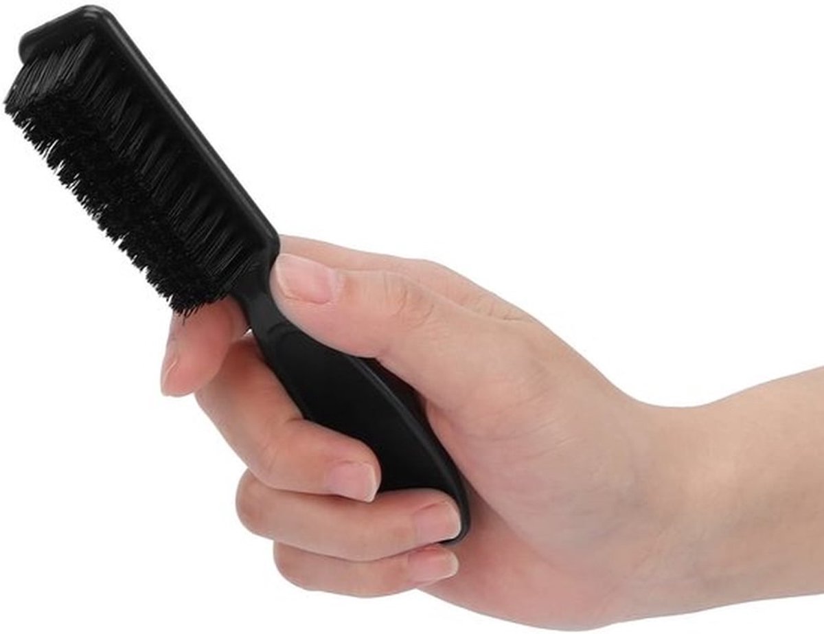 Haarborstel Zacht - Baardborstel - Antislip Handgreep - Fijne Vezelborstel - Elastisch - Voor Kapsalon/Thuisgebruik - Baardkam