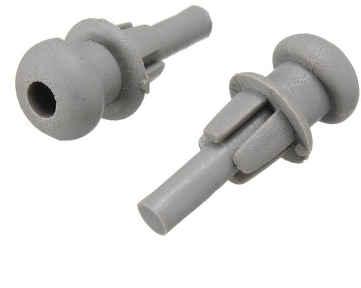 Pakketclips 2 Stuks - Grijze Plastic Clips - Geschikt voor Citroen Saxo C2/C3 - Xsara Picasso - Voor Bagageplank - Makkelijk te Monteren - Bagageclips