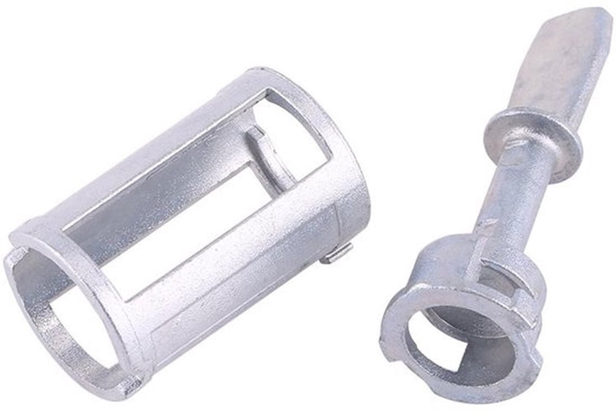 Deurslot Reparatieset 7-delig - Cilinderslot Vervanging - Geschikt voor Golf IV 4 Type 1J1 MK4 1997-2005 - Golf IV4 Variant Type 1J5 1999-2007 - Duurzaam Metaal - Voor 4/5-deurs Auto's