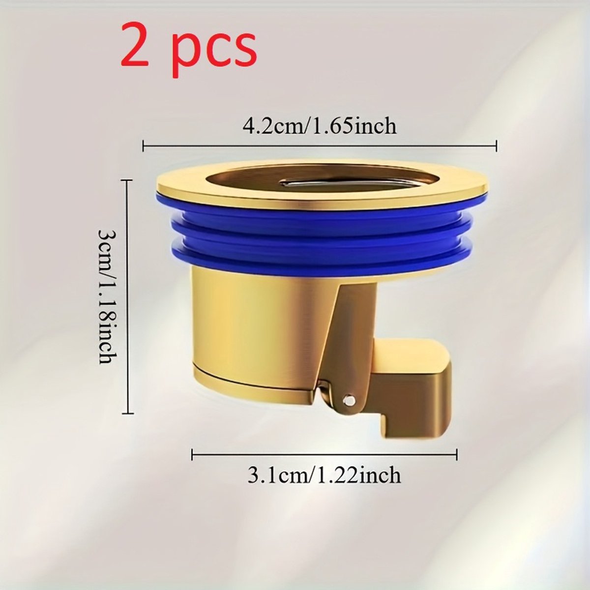 2 stuks Heavy-Duty Anti-Insect Afdichtende Waterstopkranen met Geurfilters - Corrosiebestendige en Verstoppingsbestendige Vloerafvoerdeksels voor Badkamer, Keuken, Douche, Toiletafvoer en Badkuip Vloerafvoer
