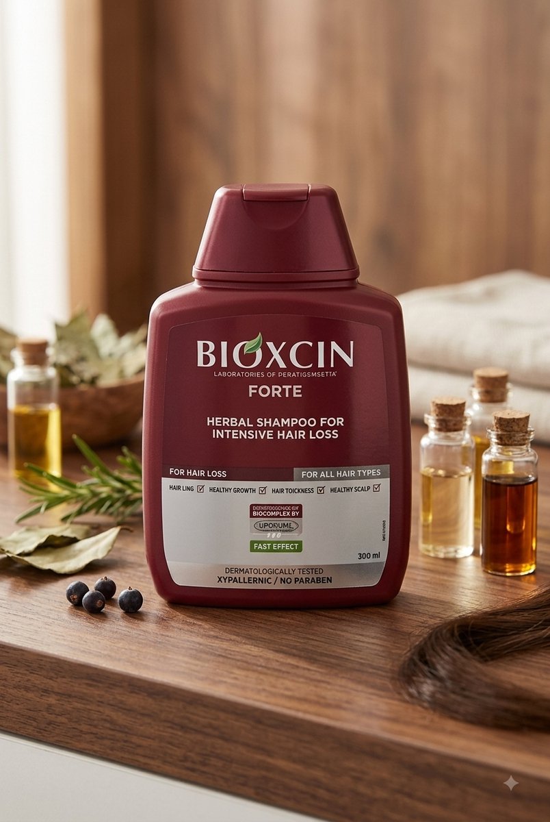 Bioxcin- Forte Shampoo 300 ml + 100 ml Forte Shampoo gratis (zeer effectief tegen haaruitval voor vrouwen en mannen) - Herbal - Bio - Herbal shampoo - bioxcin - bioxsine - Anti-Haaruival
