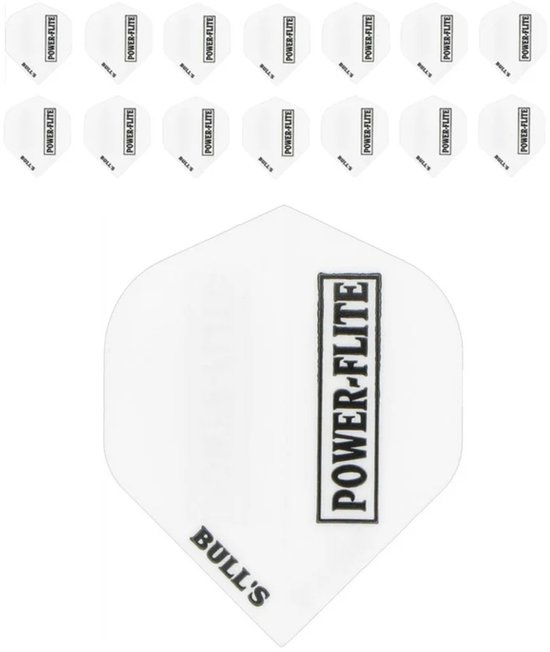 Bull's Powerflite Wit - Dart Flights van Bull's — afbeelding 3