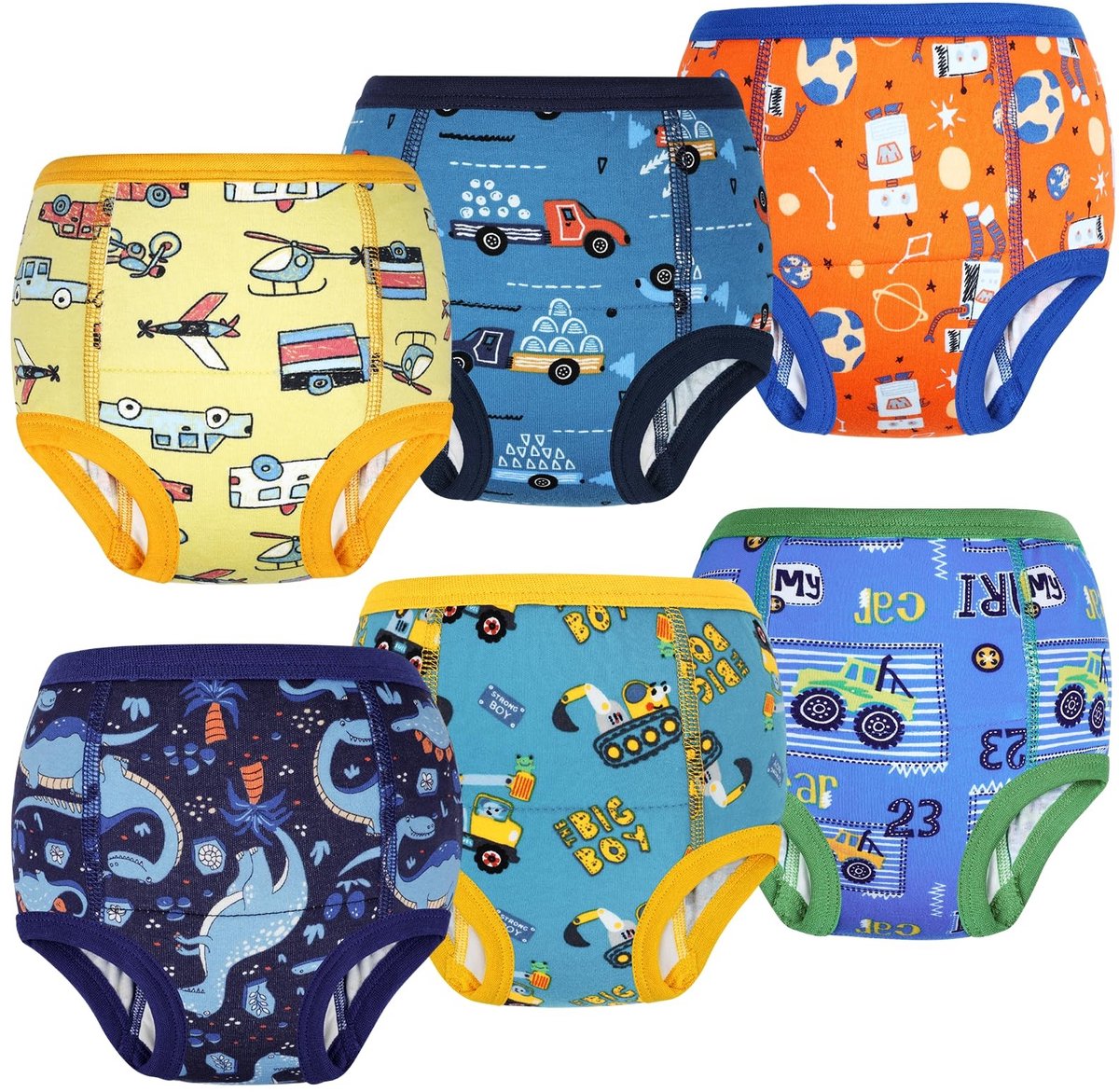 Solidchoice - Wasbare Baby Potjes Trainingsbroek voor Kinderen, 6 Stuks