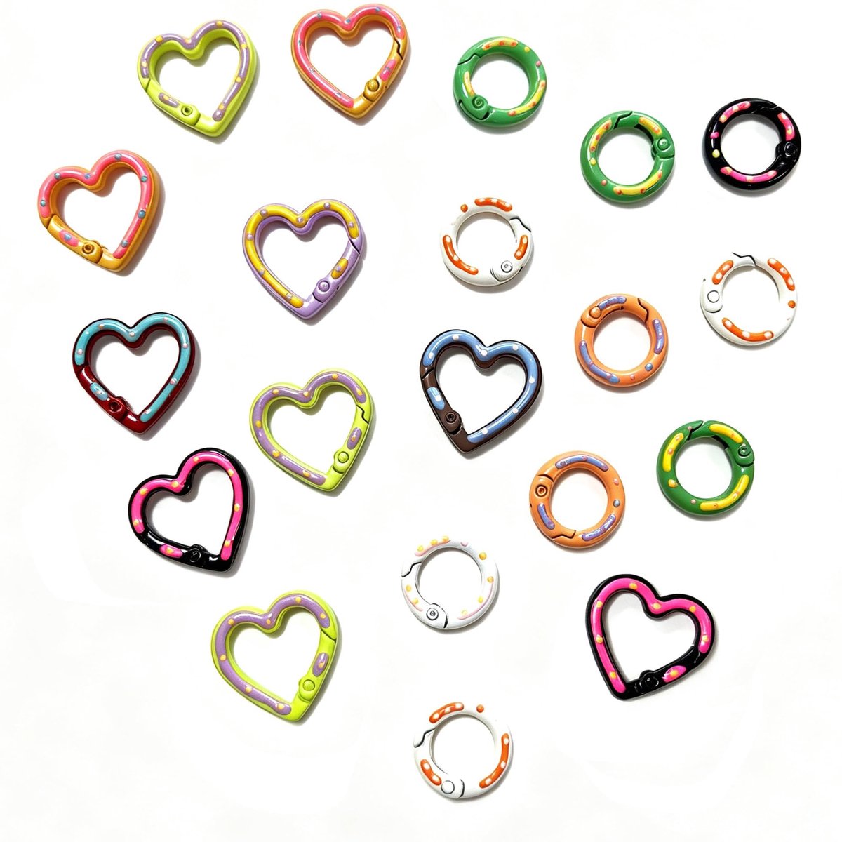 Solidchoice - Set van 20 Mini Karabijnhaken voor Sleutels en DIY Projecten