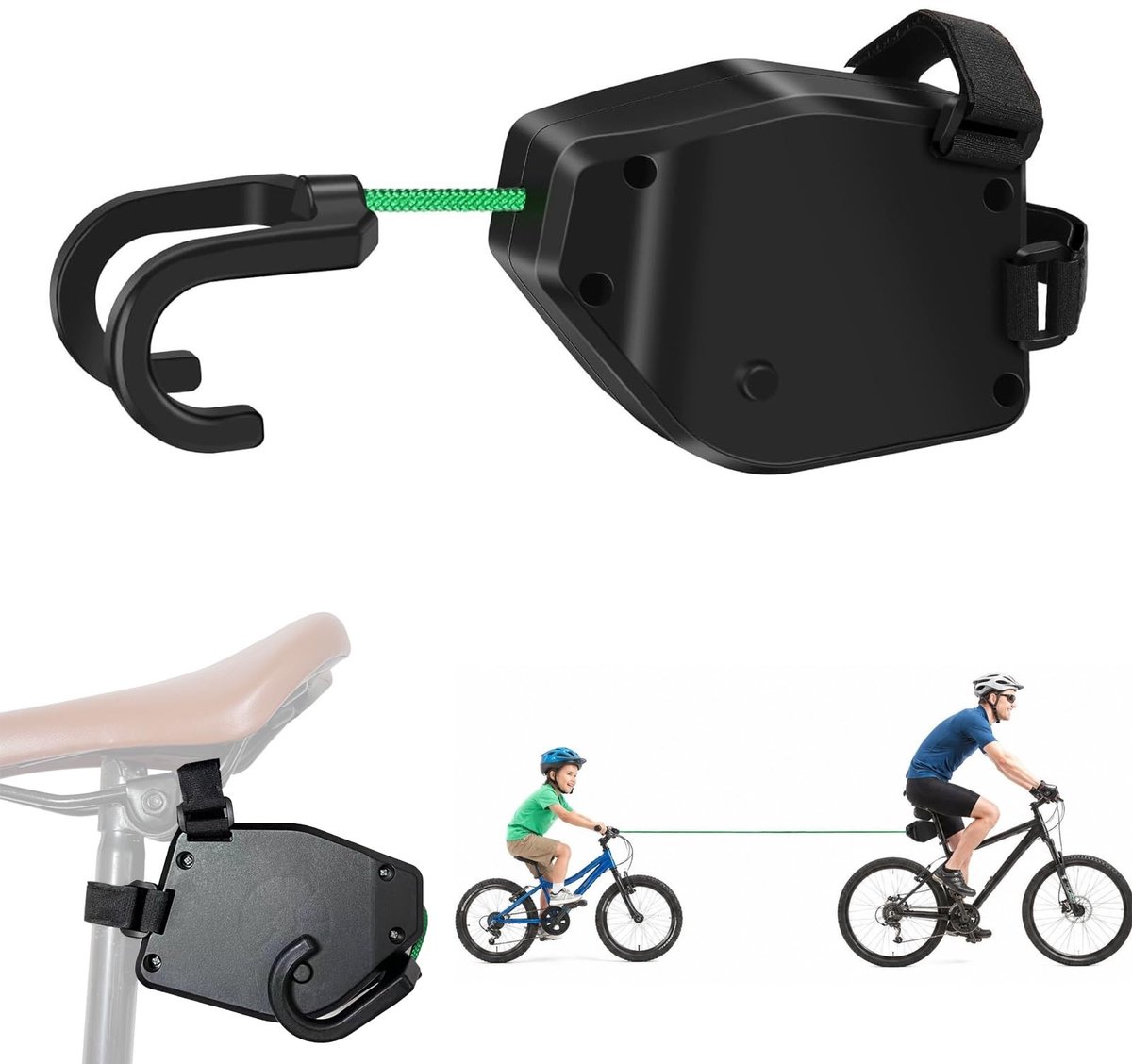 Solidchoice - Fietssleeptouw voor Kinderen 2,5 m met Intrekbare Functie