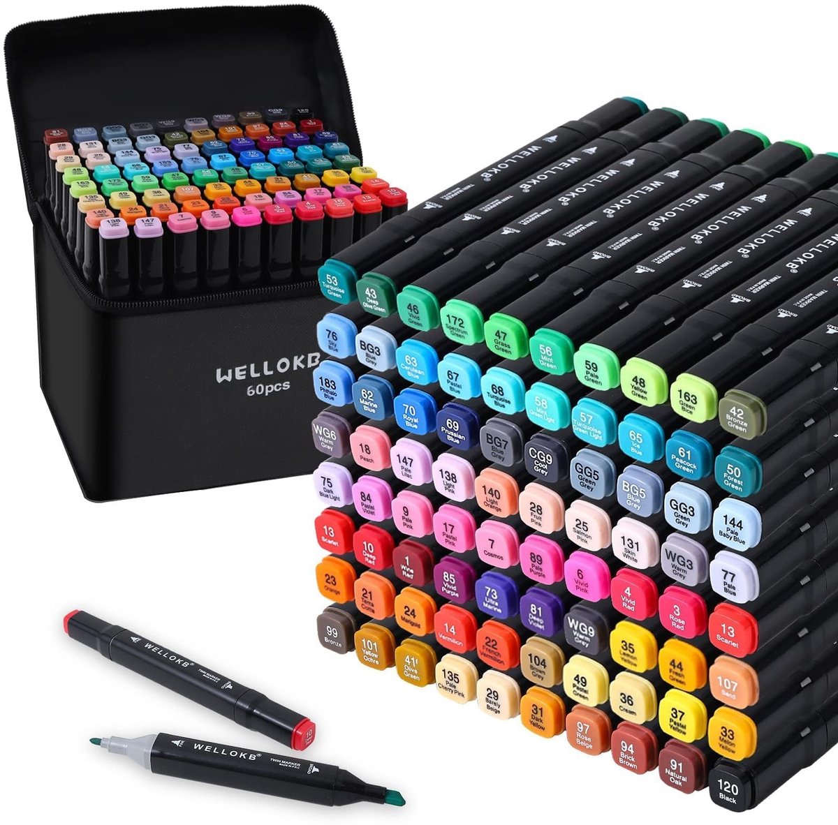 Solidchoice - Set van 80 Alcohol Markers voor Creatieve Projecten