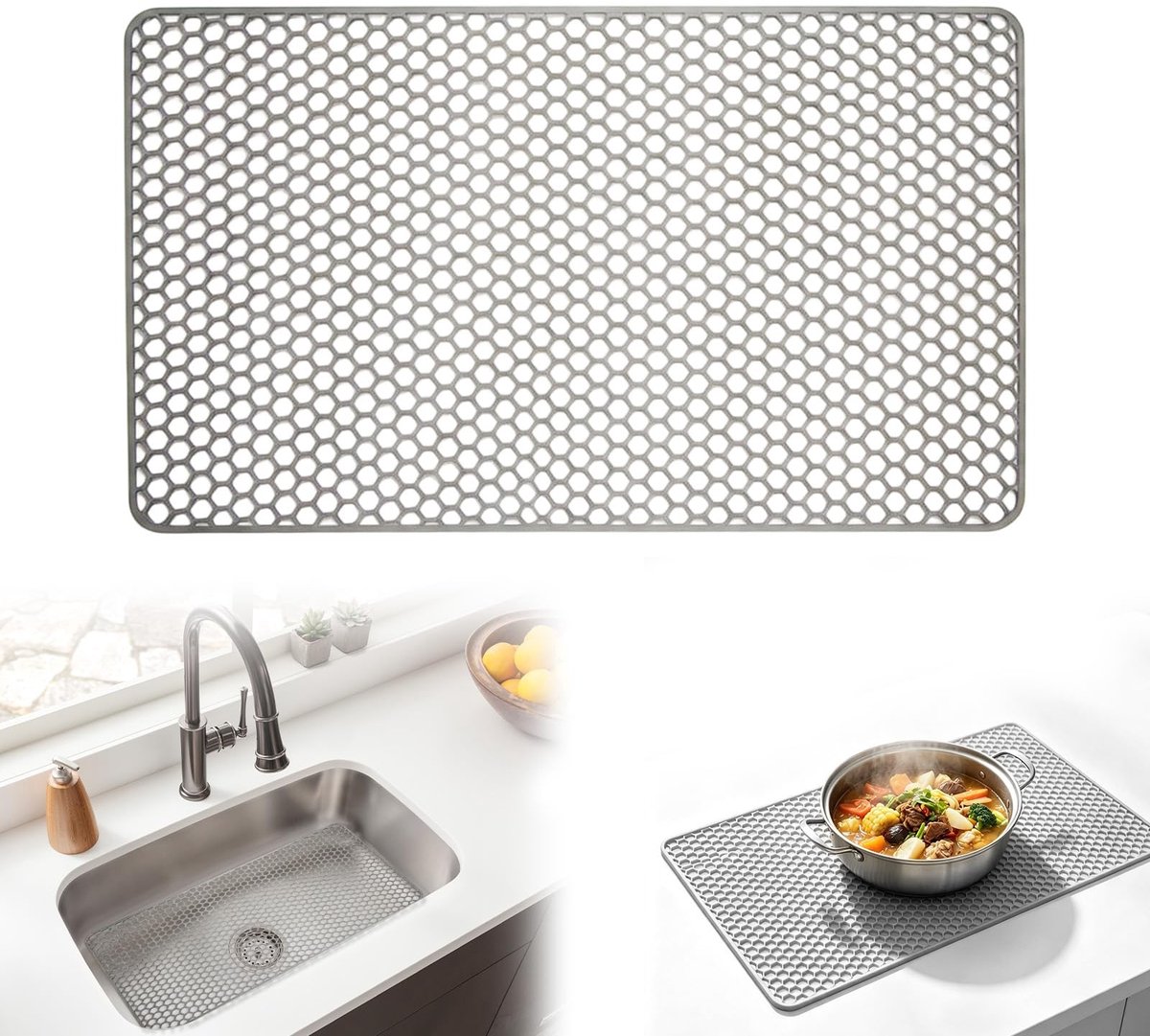 Solidchoice - Siliconen Spoelbakmat, Antislip en Hittebestendig