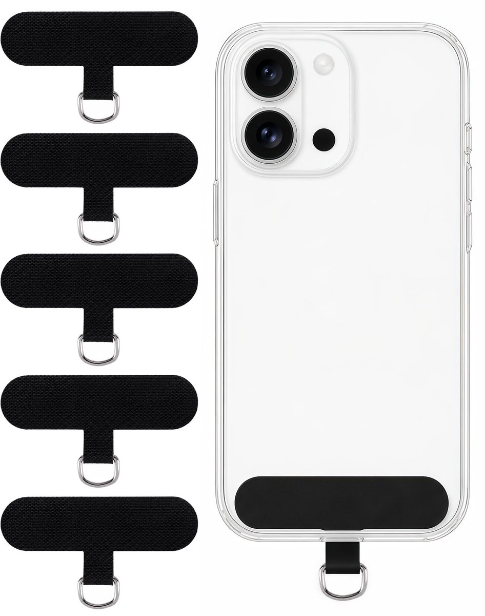 Solidchoice - Universele Telefoonkabel Pad zonder Lijm, Set van 5 Stuks