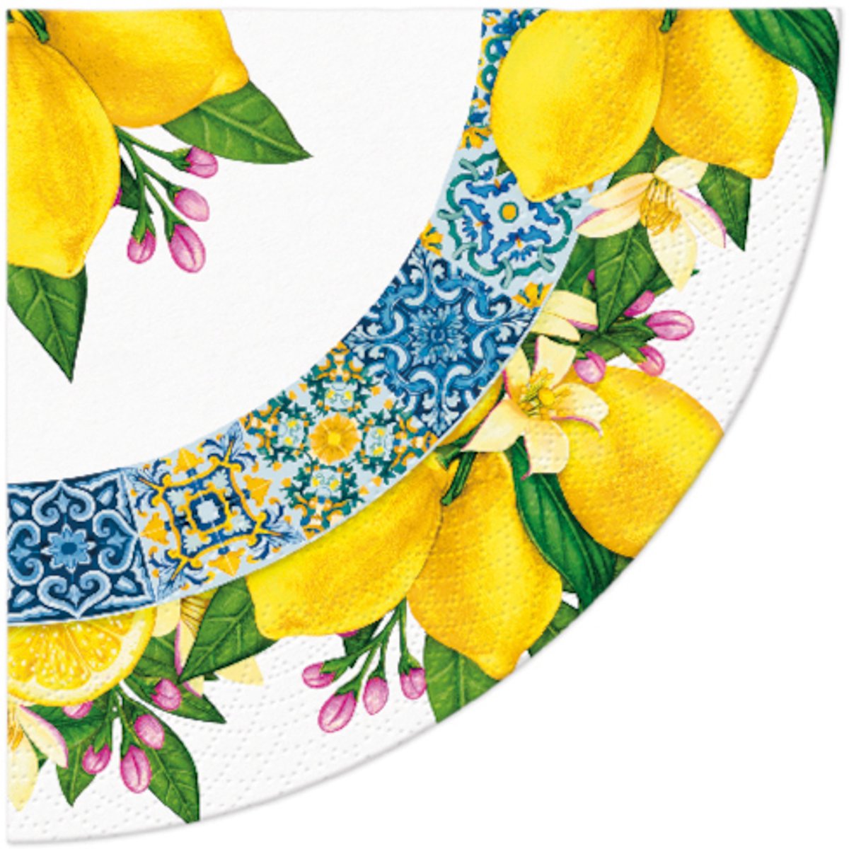 Ronde servetten - Citrus Cicle - PAW Decor - 32 cm