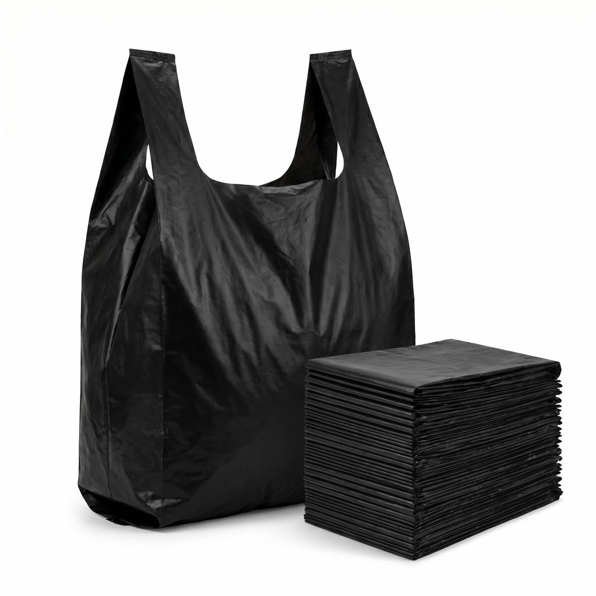 Solidchoice - Set van 100 Geurdichte Vuilniszakken Zwart 26x42 cm