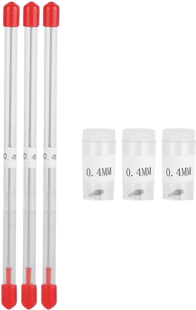 - Airbrush-mondstukenset - 3-delige vervangonderdelen - Universele compatibiliteit - 0,4 mm naald - Precisiespray - Geschikt voor airbrush - U...