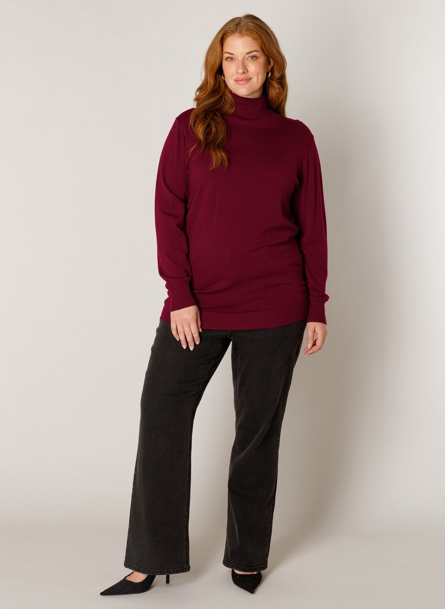 BASE LEVEL CURVY Yuena Trui - Wine Red - maat X-0(44)