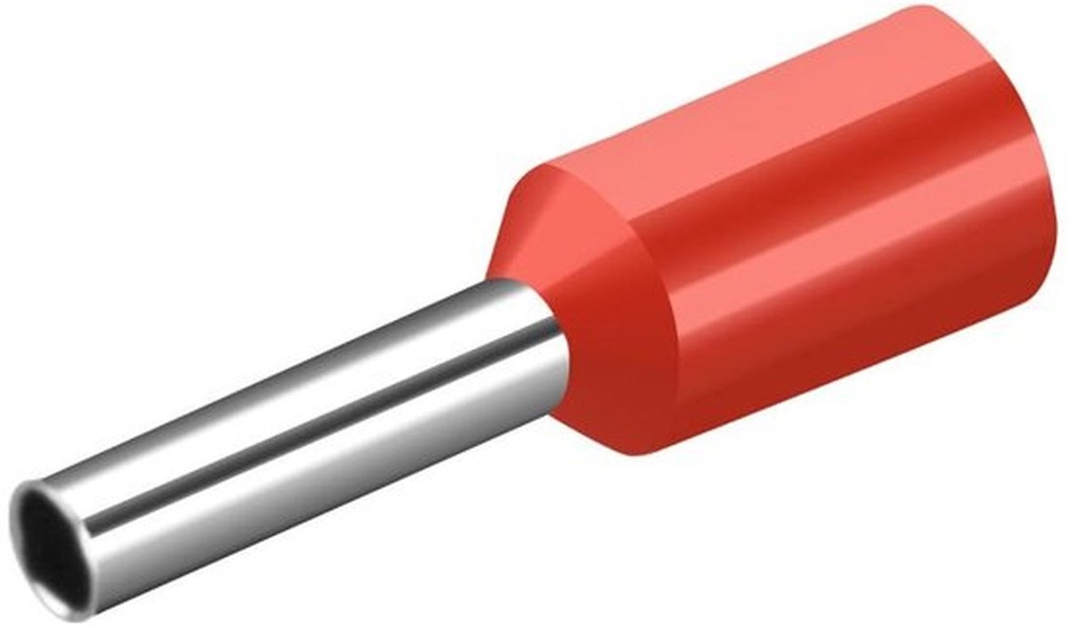 Krimpklemmen - 1000 Stuks - Vinyl Geïsoleerd - Rood - Voor Kabelverbindingen - 16 (1.5mm²) - Geschikt voor Elektriciteit