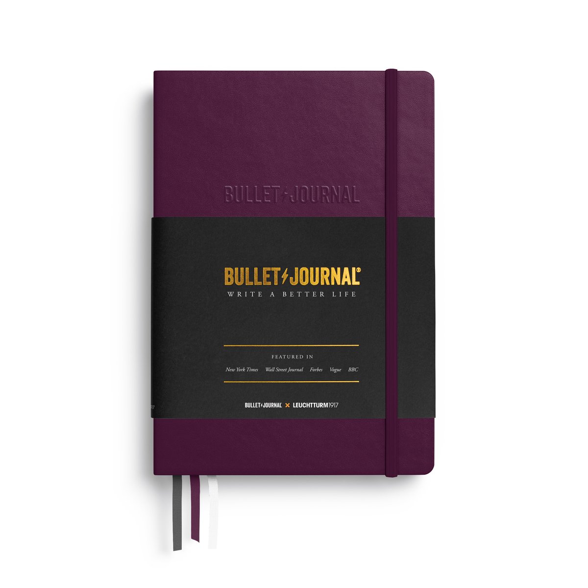 Leuchtturm1917 - Bullet Journal Editie 2.0 - A5 Medium 14,5 x 21 cm - Paars - Purple - harde kaft - dotted - stippellijnen