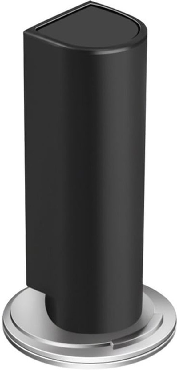 Magnetische deurstopper, verstelbare, stille staande deurstopper met voet, anti-trap ontwerp, geschikt Geschikt voor deurkozijnen breder dan 16 mm - zwart.