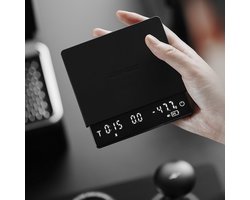 MHW-3BOMBER Cube Coffee Scale 3.0 Mini Pro - Digitale Koffieweegschaal - 0,1 g Precisie - Espresso & Pour Over - Flow Rate - Automatische Timer - USB-C