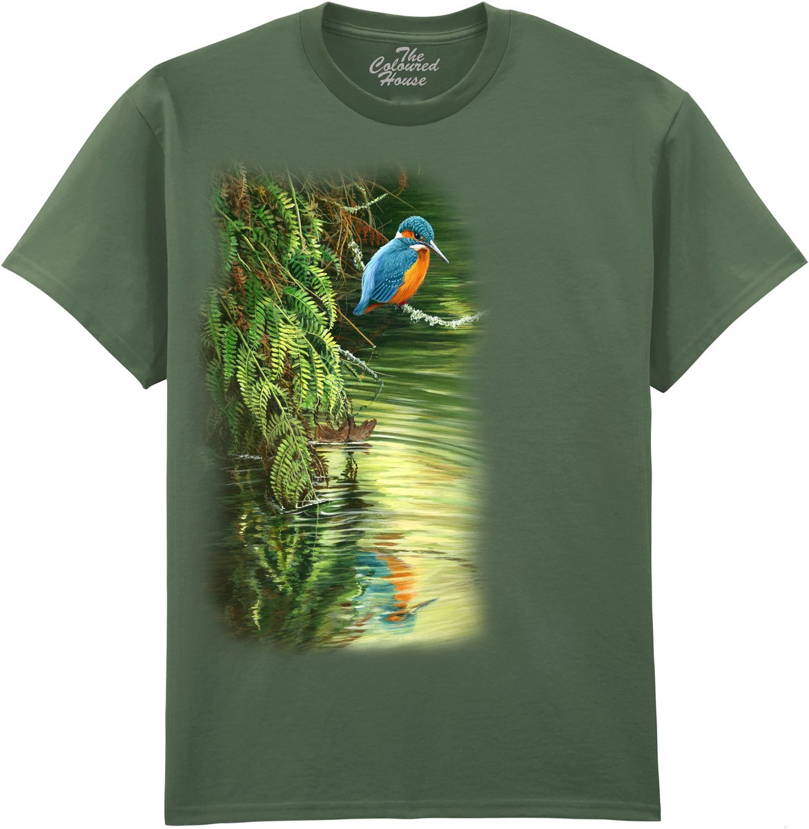 IJsvogel Kingfisher Reflection The Coloured House T-shirt M