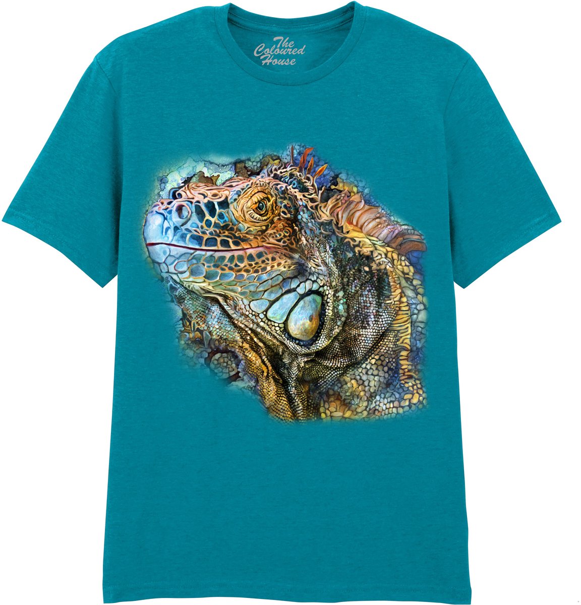 Leguaan Iguana Spirit Of Contentment The Coloured House T-shirt XL