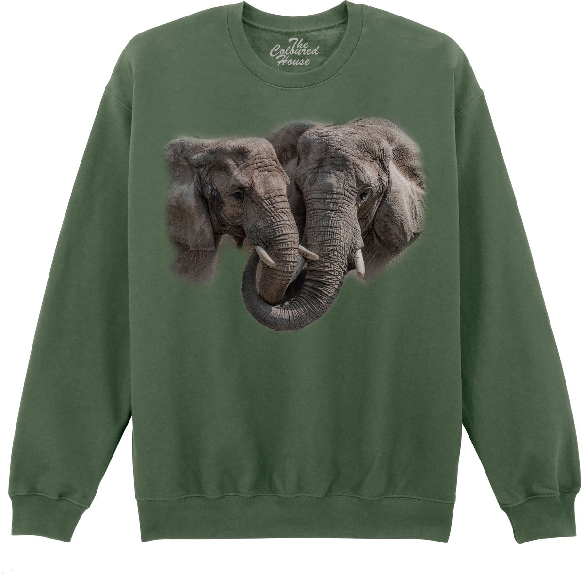 Olifanten Big Hug - Elephants The Coloured House Sweater M