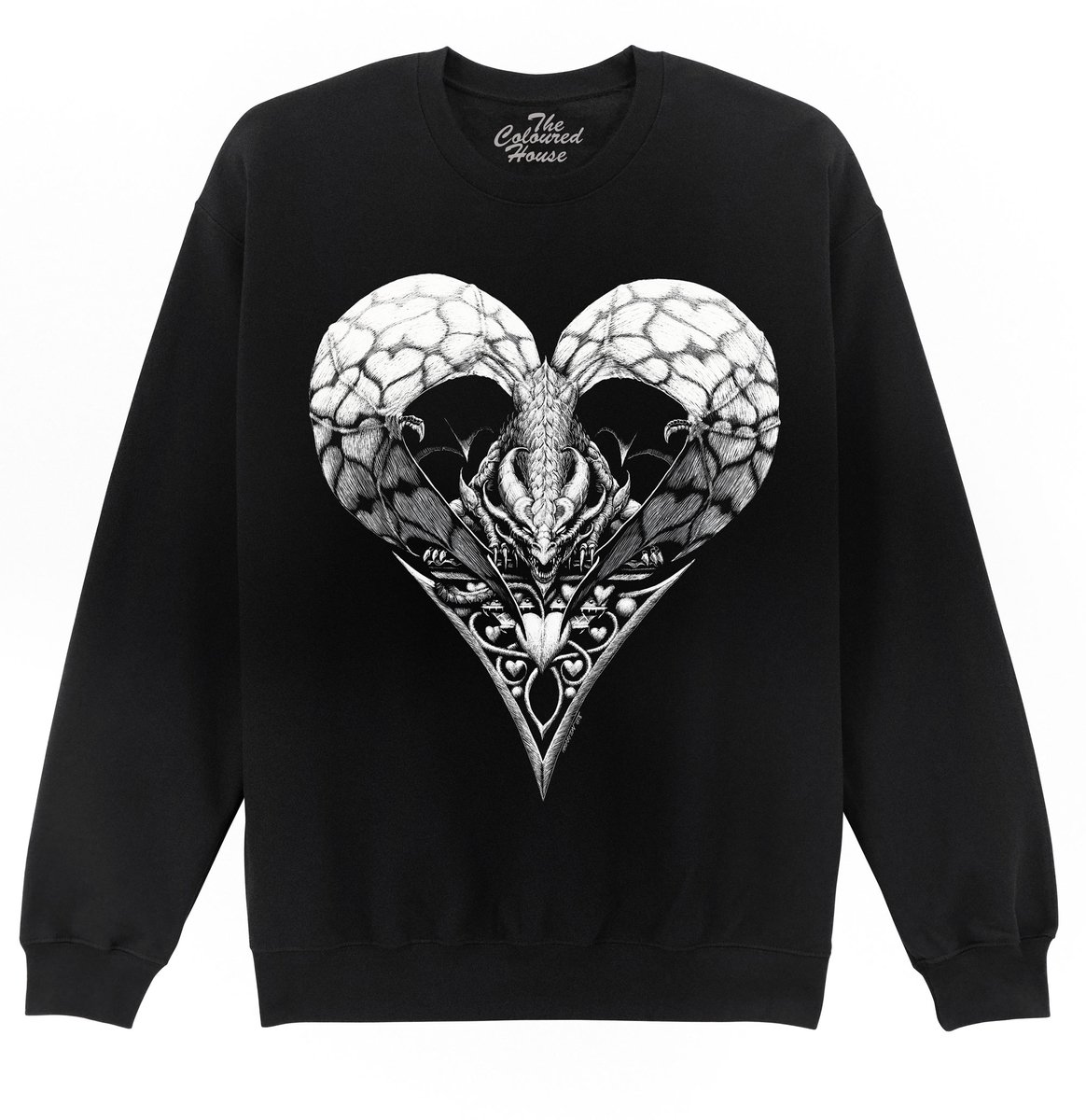 Draak Dragon Of Hearts The Coloured House Sweater XL