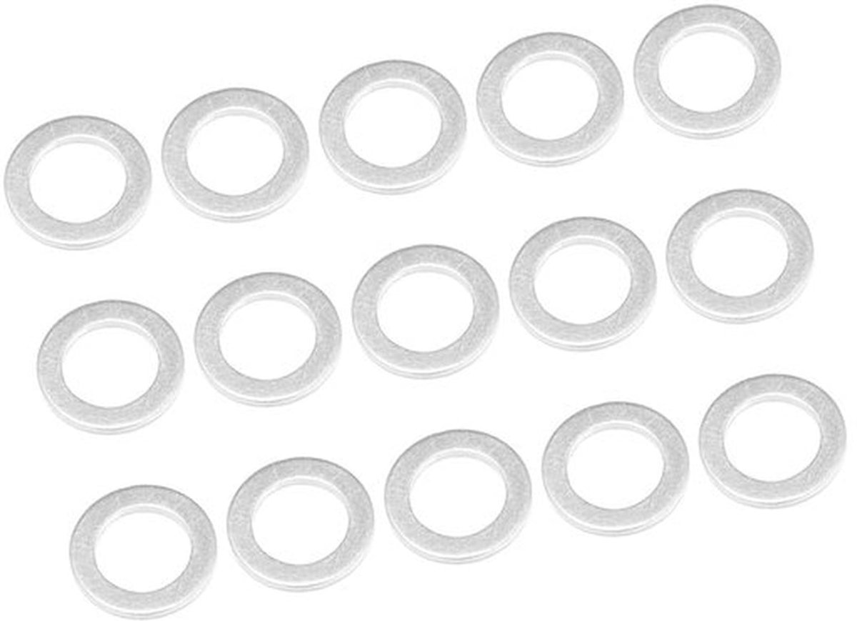 Knijpschijven 15 Stuks - Afdichtingen Automatische Transmissievloeistof - Olieafvoerstop - Aluminium - 12 x 18 x 1,5 mm - Dichte Afdichting - Afdichtringen