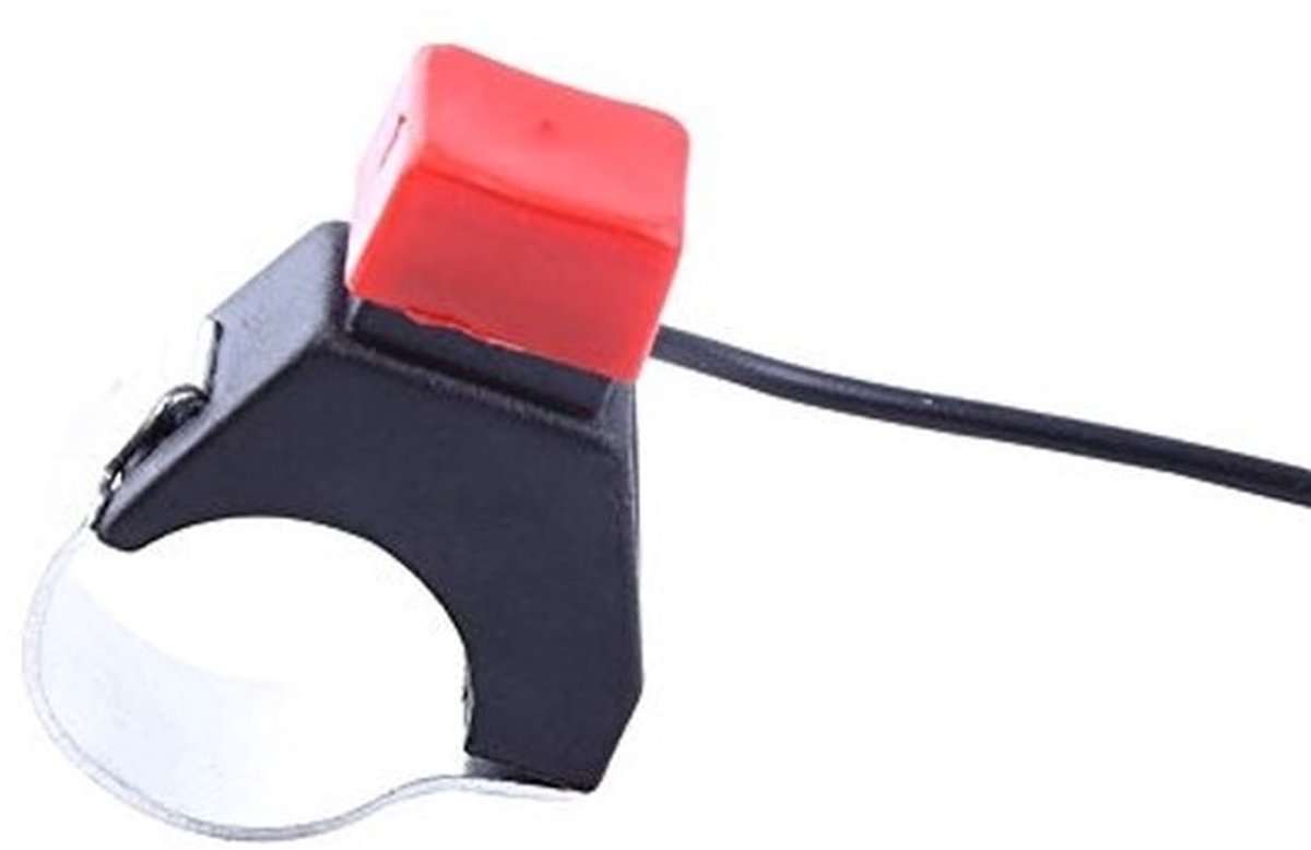 Motorfiets Schakelaar - Universele Stop Switch - Voor 22mm Stuur - Mini Moto - Geschikt voor Dirtbikes en Crossmotoren