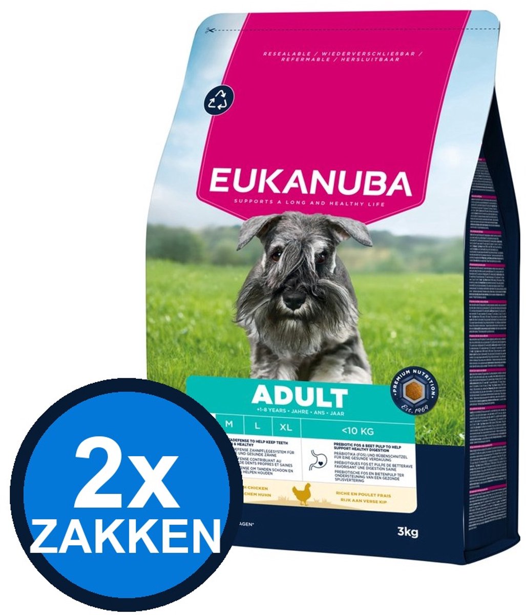 Eukanuba Eukanuba - Life Care Dog Adult Small Chicken - Hondenvoer Droogvoer - 3 kg