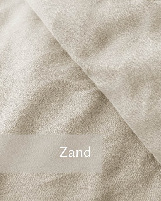 HOOMstyle Dekbedovertrek met kussenslopen - luxe micro Percale - dekbedovertrek - 200x220cm - 2 persoons - Zand van HOOMstyle — afbeelding 5