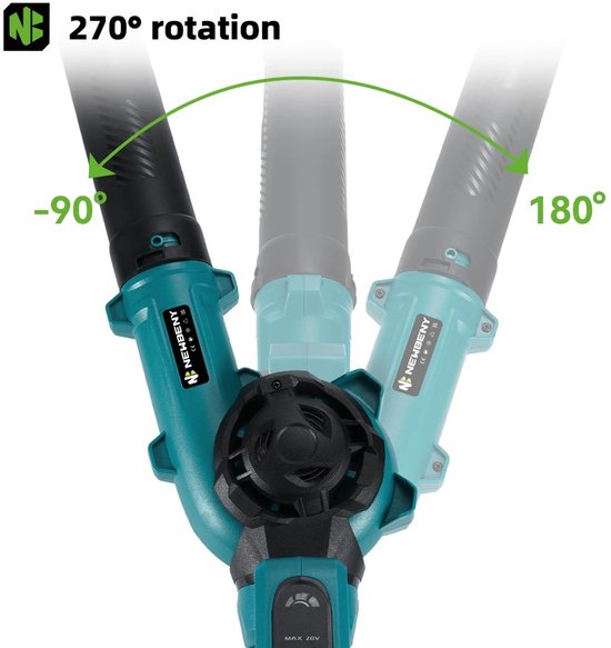 Innovastore Draadloze elektrische bladblazer - Bladblazer - Bladzuiger - Snoerloze bladblazer - Tuingereedschap - Incl 1 batterij — afbeelding 5