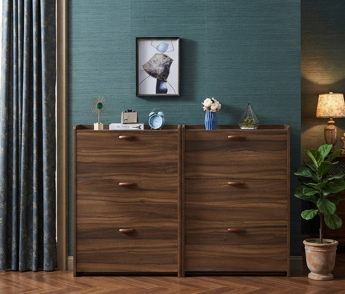 Smalle Schoenenkast met Flip Doors voor Hal & Entree – Ruimtebesparende Schoenenopberger 24-32 Paar – NoviHomeStore