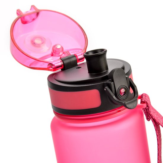 Meteor Sportbidon 500 ml - Fietsbidon - Sportaccessoire - Roze kleur van Meteor — afbeelding 3