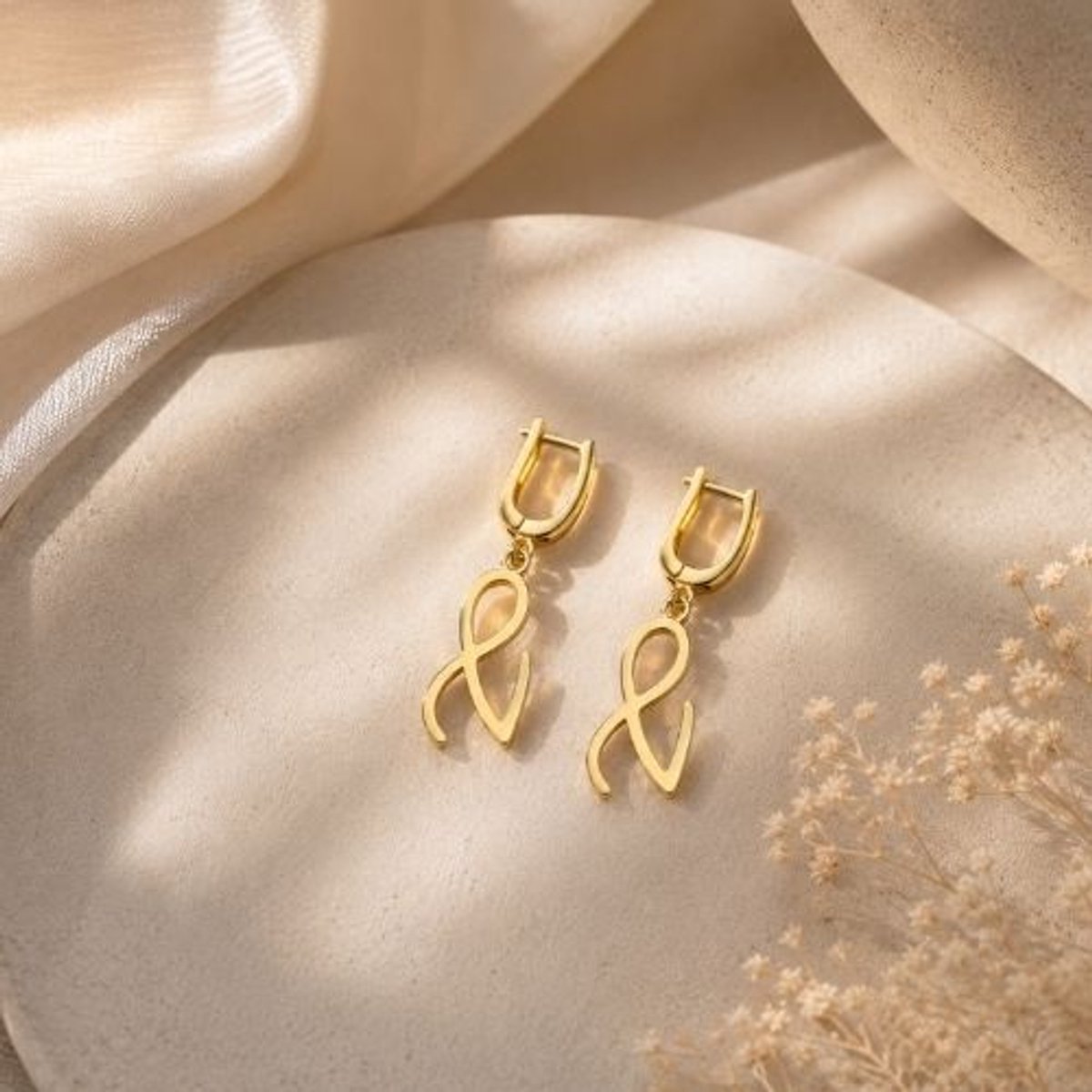Golden Era Oorbellen | K-Pop Geïnspireerde Oorbellen | Golden Album Geïnspireerde Oorbellen | Cadeau voor K-Pop Fans | 925 Sterling Zilver | Goud