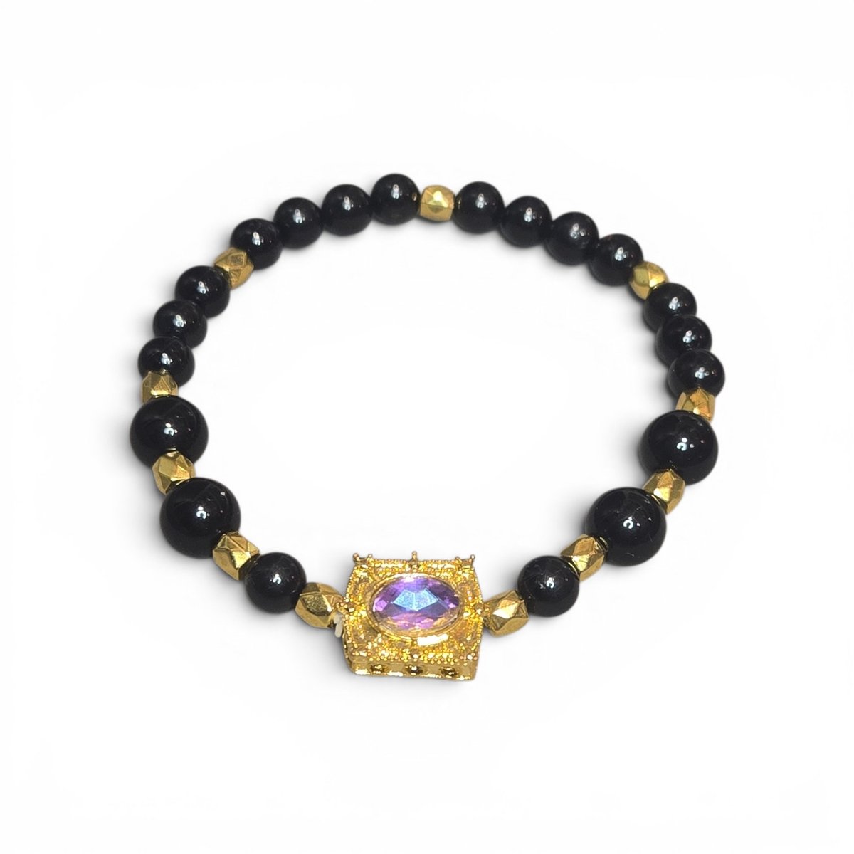 zwarte toermalijn armband