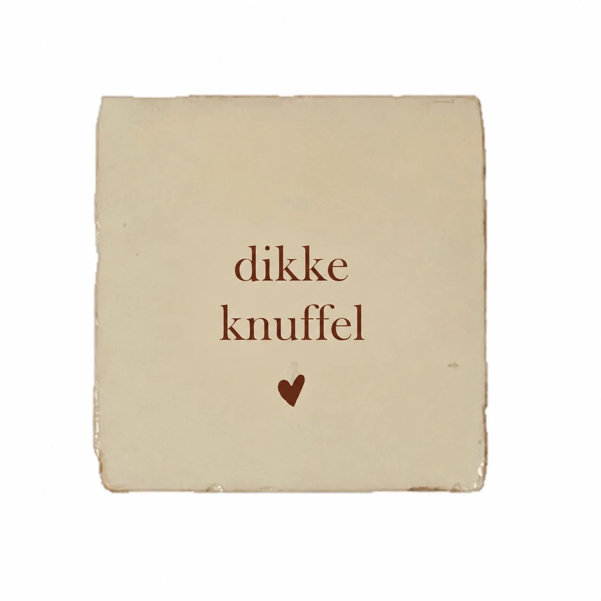 Gekleurd tegeltje - Dikke knuffel - Handgemaakte tegel | Spreuktegel | Tegeltjes met Spreuken | Tegeltjeswijsheid | Tegeltje tekst | Origineel cadeau