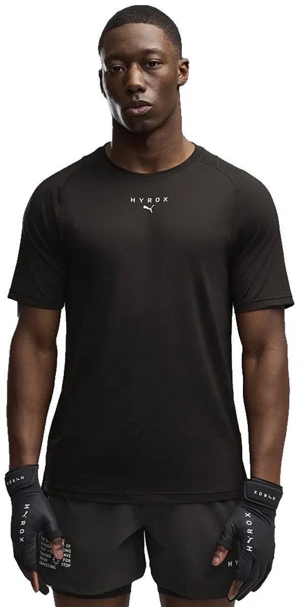 Puma X Hyrox Pwrmode T-shirt Met Korte Mouwen Man Zwart