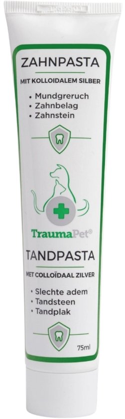TraumaPet Tandpasta met colloïdaal zilver en tea tree