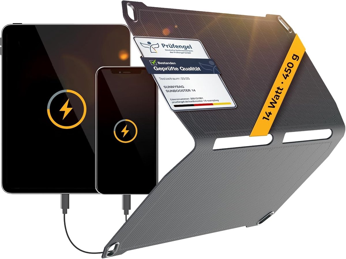 Opvouwbaar Zonnepaneel - Waterdicht - Dubbele USB-uitgangen - Robuust Ontwerp - Voor Buitenactiviteiten