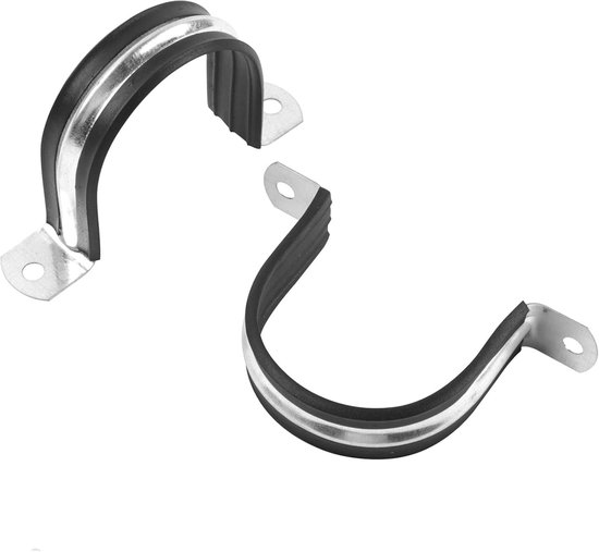 1-inch Robuuste Klem voor Stijve Leidingen - 2-gats U-beugel Kabelklem/-hanger met Rubberen Demping - Voor het Bevestigen van Leidingen aan Diverse Oppervlakken (Verpakking van 10 / 25 mm) — afbeelding 4