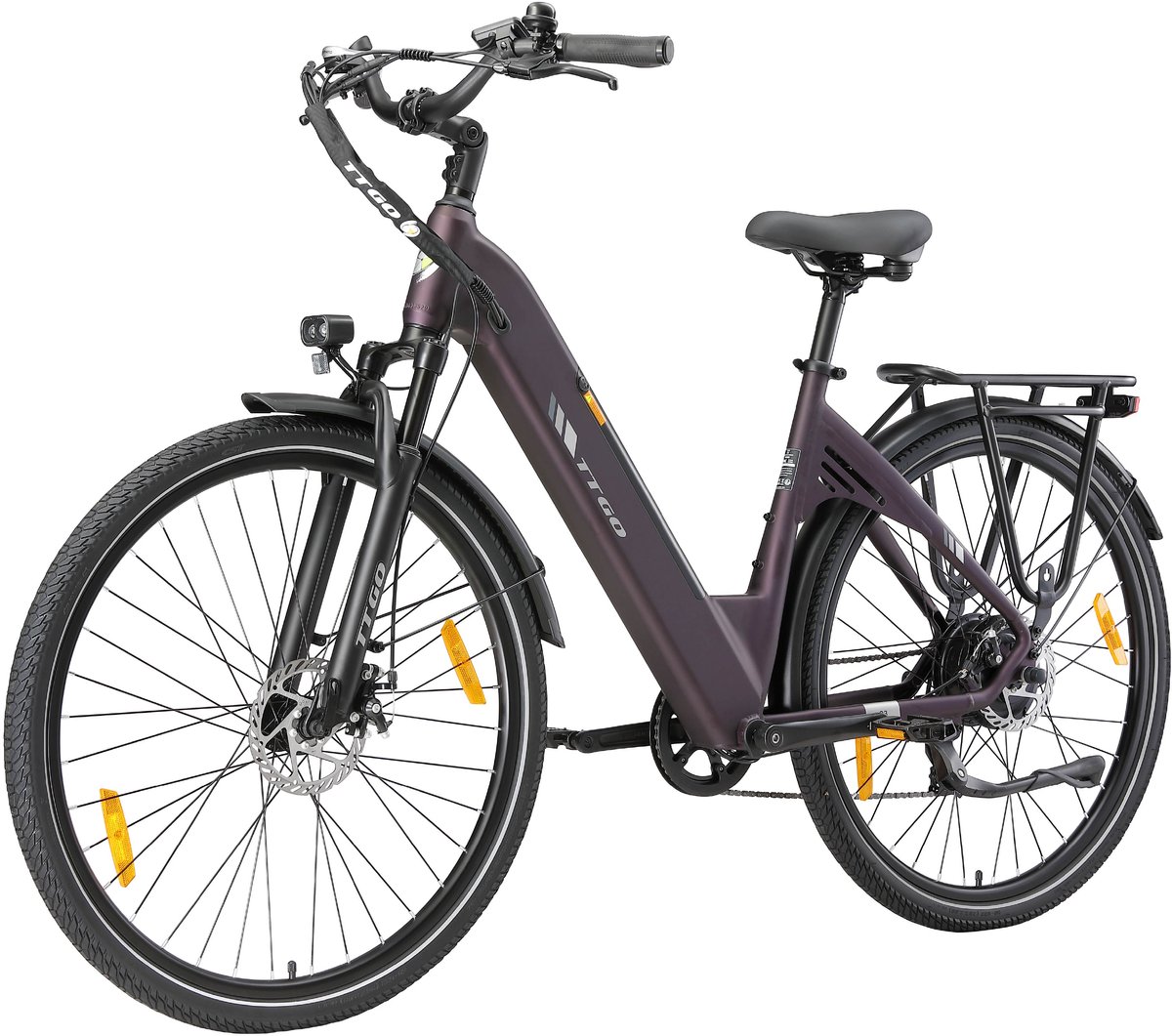 TTGO C3SE E-bike - 25 km/u - 28inch - 80km actieradius - 250W motor - 36V18Ah accu - 52NM - paars