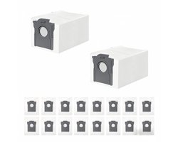 18 stuks stofzakken voor Dreame L10/L10s Pro/L40/L40s/L50/Aqua10 Ultra- L20/X40/X50 Ultra Complete- voor Mova E30/E40/V50/P50/P50s/Z60 Ultra stofzuiger- 3,2 l capaciteit stofzuigerzakken